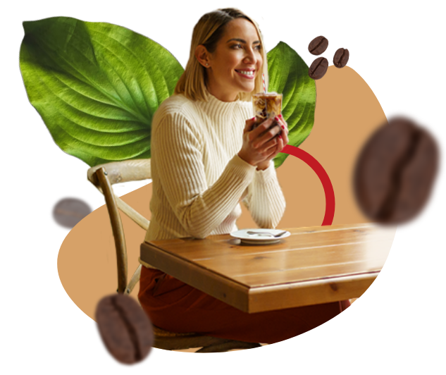 woman enjoying coffee